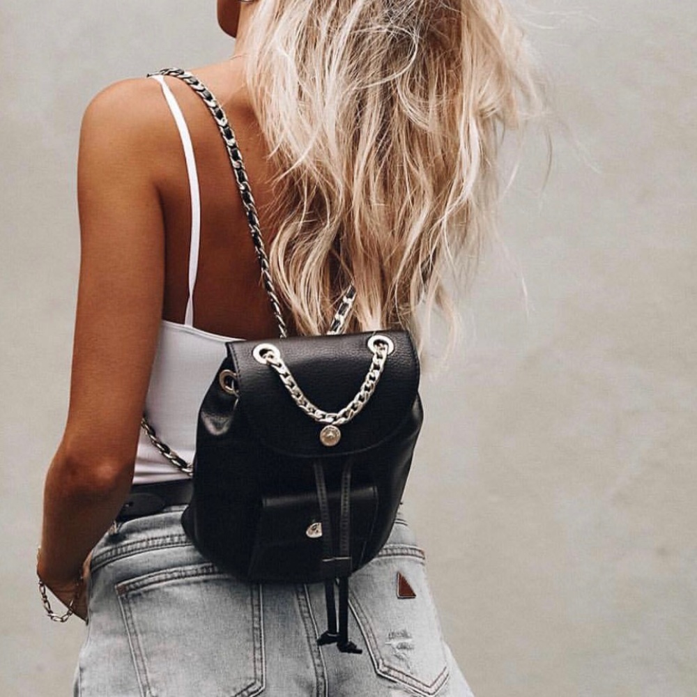 DYLAN KAIN Romy Backpack with Silver Hardware 🔥